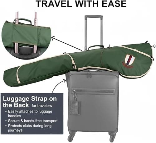 Portable Nylon Golf Bag Lightweight Sunday Carry Bag Foldable Club Case — view 5