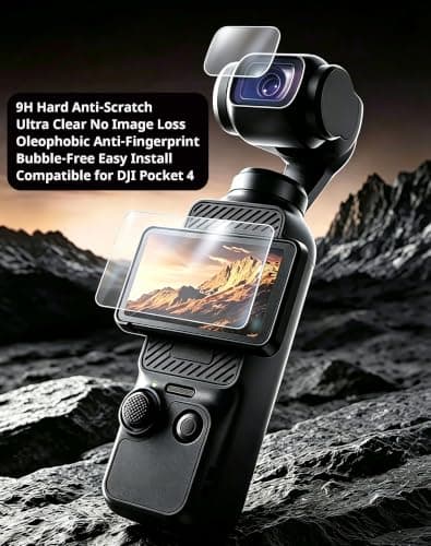 6 In 1 Protection Kit with Tempered Glass Compatible for DJI Osmo Pocket 4 — view 4