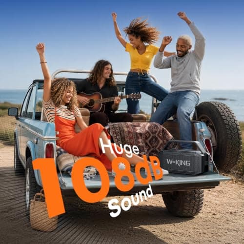W-KING Loud Bluetooth Speaker, 100W PEAK IPX7 Portable Speakers Wireless — view 4