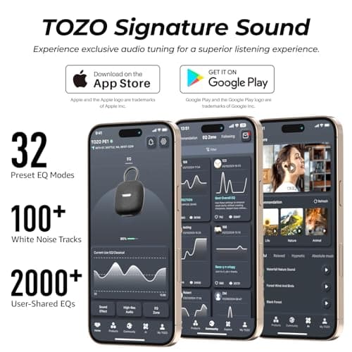 TOZO PE1 Portable Bluetooth Speakers with Adjustable Carabiner, Mini Bluetooth Wireless Shower Speaker with IPX8 Waterproof, 32H Playtime Punchy Bass Audio Speaker for Home, Outdoor and Travel, Black — view 6