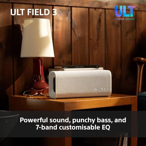 Sony ULT FIELD 3 - Portable Bluetooth Speaker with ULT POWER SOUND, 24hr Battery, IP67, Waterproof, Dustproof, Shockproof, Detachable Shoulder Strap, Compact - Black — view 3