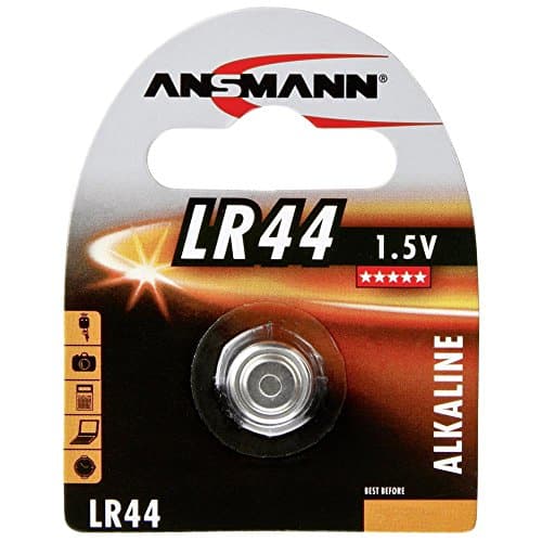 ANSMANN LR44 Coin Battery [Pack of 1] Alkaline 1.5V Button Cell Ideal for Small LED Flashlights, Digital Thermometers, Calculators, Cameras, Watches, Clocks, Toys, Multimeters, and Laser Pointers