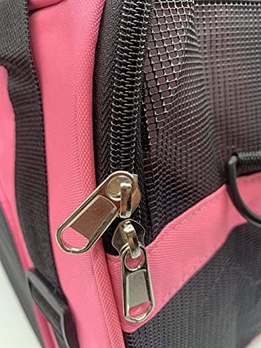 TIYOLAT Pet Carrier Bag, Airline Approved Duffle Bags, Pet Travel Portable Bag Home for Little Dogs, Cats and Puppies, Small Animals (M, Pink) — view 6