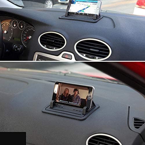 Nikou Silicone Holder Van, Car Phone Holder Mount Adjustable Universal Silicone Strong Adsorption Gel Car Dashboard Mobile Phone Mount Portable Holder Cradle Stand — view 3