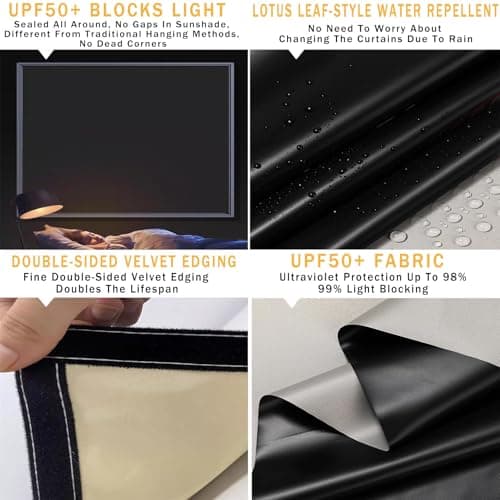 Portable Thermal Roller Bli 90x130 cm No Drill UV Protect Heat Shield Window es with for Travel Grey - Perfect for Home & Car Use — view 4