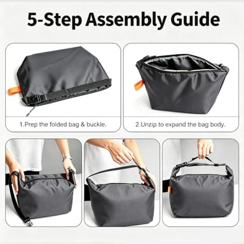 BEZHGOC Insulated Lunch Bag for Women Men, Reusable Leakproof Lunch Box Tote Bag Thermal Cooler Bag for Work School Picnic Travel — view 6