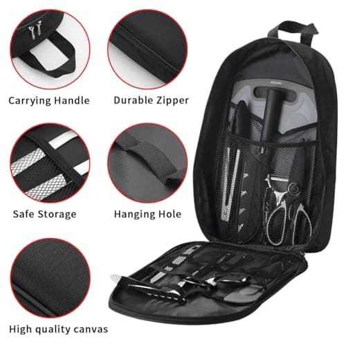 Camping Accessories, Evanda Camping Cooking Utensils, Travel Essentials, Portable Camping Kitchen Utensil Set for Travel, Picnics, RVs, Camping, BBQs, Parties — view 3