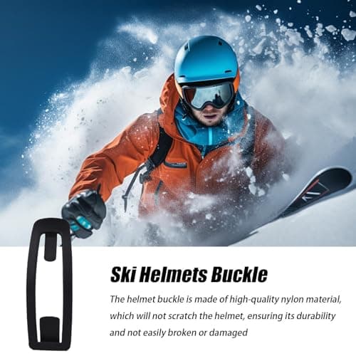 Helmet Buckle Clasp - 11.5x4cm Ski Hat Clip, Multipurpose Snapss Holder | Goggles Strap Retainer Winter Snowboarding, Flexible Fastening Replacement, Secure Fit Accessory for Cold Weather Sports — view 2