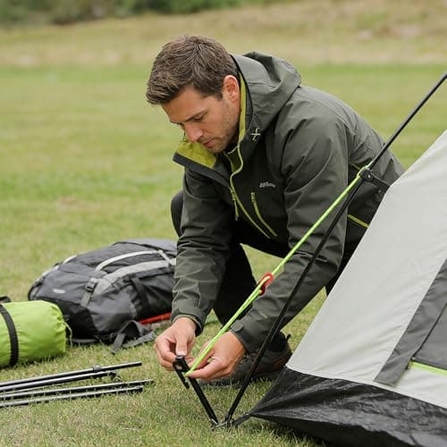 Guy Ropes, Tent Guy Ropes and Lines, 10 Pieces of Nylon with Fluorescent Green Colour, Camping Rope and Guide 4mm Diameter and 4 Metre Length Per Rope, Nylon Cord for Outdoor Use — view 4
