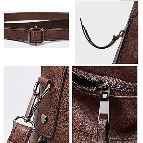 Sacmill Hobo Handbags for Womens Tote Handle Bags Designer Purse Summer Crossbody Shoulder Bags Faux Leather for Shopping Weekend Daily Use — view 6