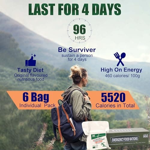 Survival Food, 20 Year Shelf Life High Energy Biscuits, 6 Packs — view 4