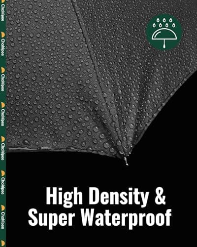 Chakipee Compact Travel Umbrella Windproof Strong- Automatic Folding Umbrellas for Wind and Rain, Portable 210T Fabric 106cm Span - 8 Ribs Portable Umbrella for Men and Women Black 2 Pack — view 4