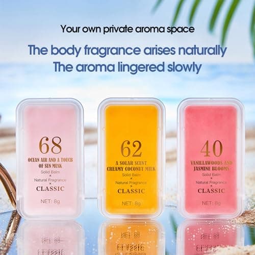 3 PCS Solid Balms Set Solid Perfume Portable Pocket Balm Perfume Perfect for Travel Use Natural Fragrance Parfum for Women — view 6