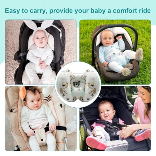 KAKIBLIN Baby Head Neck Support Pillow, 2 in 1 Banana Neck Pillow for Baby — view 3