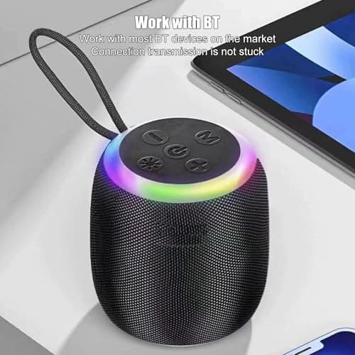 Portable Wireless Speaker - Mini Rgb bluetoth, Compact Loud Outdoor Audio Device, Travel Speakers | Suitable for Home Camping Picnic Beach Adventures Parties Music Streaming Entertainment Sesions — view 4