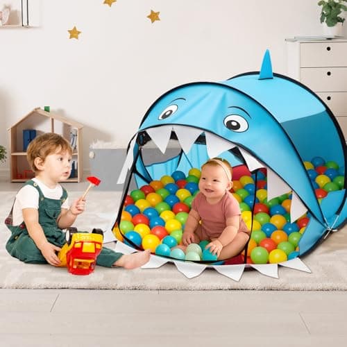 Trintion Pop-Up Play Tent 180x96x81 cm – Indoor & Beach Children's Tent with UV Protection & Waterproof Material – Foldable Baby Beach Tent with Carrying Bag – Playhouse Gift for Christmas (Blue) — view 6