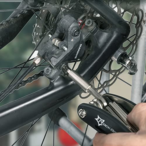 ROCKBROS Bicycle Repair Tool Bike Pocket Multi Function Folding Tool 16 in 1 Black — view 6