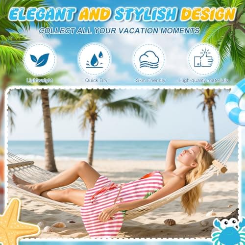 Jokureao 2Pcs Large Microfibre Beach Towel for Adult, 150 * 70cm Quick Dry Sand Free Travel Towel, Lightweight Towel for Swimming, Extra Large Beach Towel, Summer Beachs Towels for Women Men — view 6