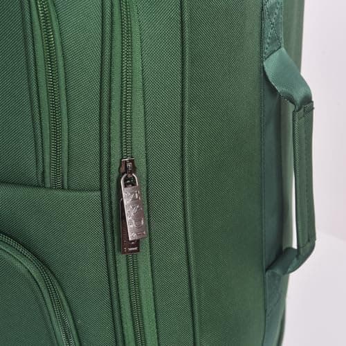 CHARKHAH Hand Luggage Case Travel Bag Trolley on Wheels Carry-Ons Flight Approved Cabin Suitcase 1.45 kg Lightweight Suitcases Large 37 Liter Bags Size 50 cm x 35 cm x 20 cm (HD-B-Green) — view 4