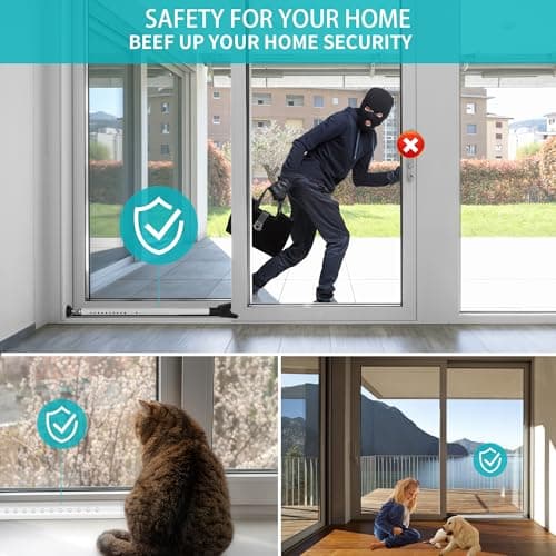 WENLISELL Adjustable Door Security Bar, 50-132cm — view 6