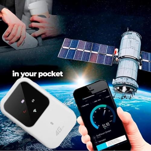Portable Wifi,Mobile WiFi Device,Portable Wifi Hotspot for Travel,Pro Portable Wifi,Unlimited Satellite Internet, High Speed Router for Anywhere Mobile Broadband Devices — view 4