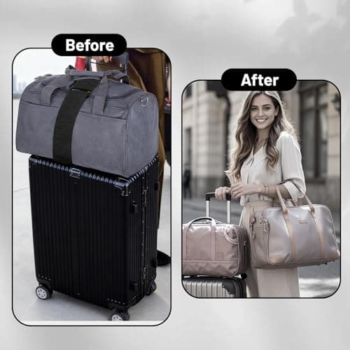 AFIODA 2 Pcs Elastic Fastening Belt for Luggage — view 6