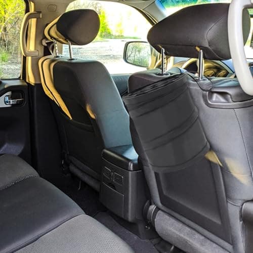 PonFxp 2 Pack Foldable Car Waste Bin, 20x16cm Front & Back Seat Storage Bin — view 5