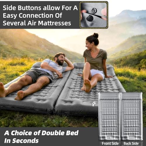 InnoMast Camping Mattress 83cm Ultra Wide,13cm Thickened Inflatable Camping Mat(Foot Pump),Upgraded Camping Sleeping Mat for Hiking, Sunbathing, Tours,Tent, Ideal for Side Sleepers — view 6