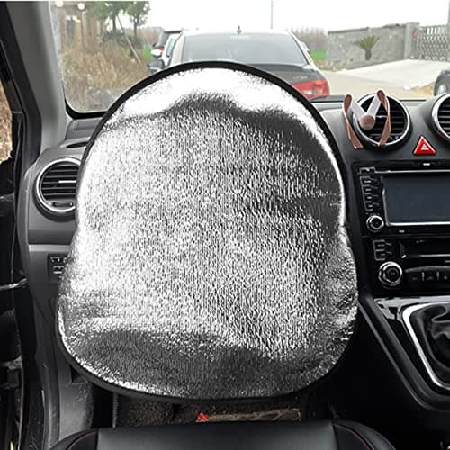 JNNJ Steering Wheel Sun Shade Cover, Car Steering Wheel Sun Block Anti-Heat Steering Wheels Sunshade Cover for Steers Wheel, Reflector Protector Accessories for Car Interior — view 6