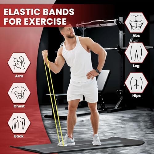 Resistance Bands Set, Exercise Band with Door Anchor for Men & Women — view 4