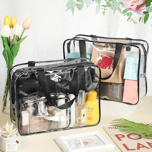 Yixinhe Clear Toiletry Bag for Travel, Large Makeup Wash Bag — view 5