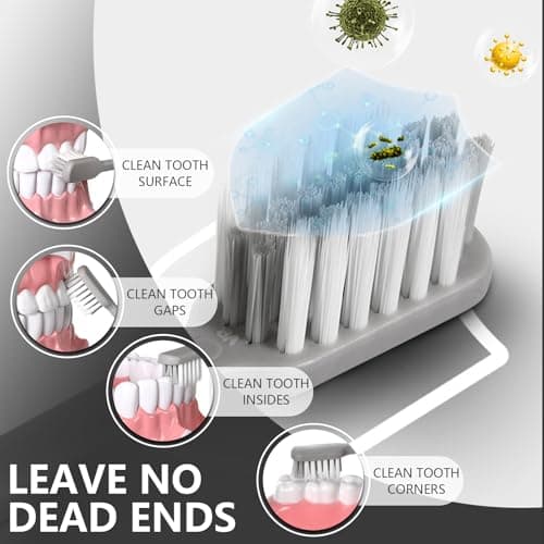 3Pcs Folding Toothbrush, Portable Travel Toothbrush with Protective Case — view 4