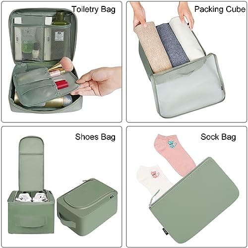BAGAIL Packing Cubes for Suitcase 8 Set, Lightweight Luggage Packing Organizers Packing Cubes for Travel Accessories — view 3