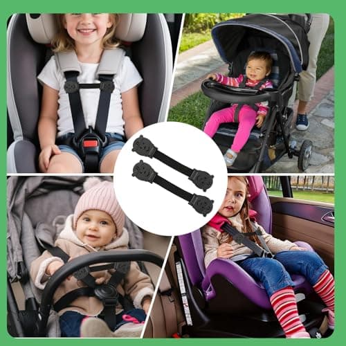 2 Pack Baby Car Seat Straps Anti Escape for Car Seat, Stroller & High Chair — view 5