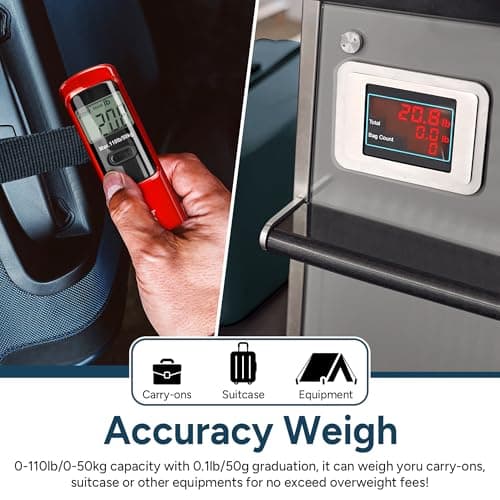 travel inspira Battery-Free Luggage Scale, Suitcase Weighing Scales — view 4