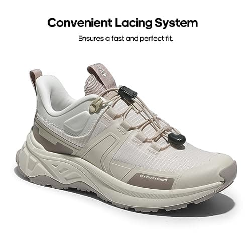 NORTIV 8 Women's Hiking Shoes,Size 6.5,Khaki — view 3