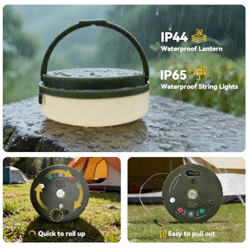 Nacvo Camping String Lights 10M/100LED,USB Rechargeable Fairy Lights — view 2