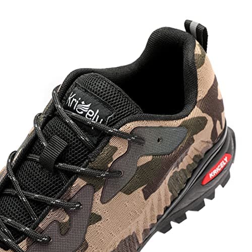 Kricely Trail Running Shoes Mens Breathable Lightweight Trainers Non-Slip Low Rise Walking Shoes（Camouflage 10） — view 6