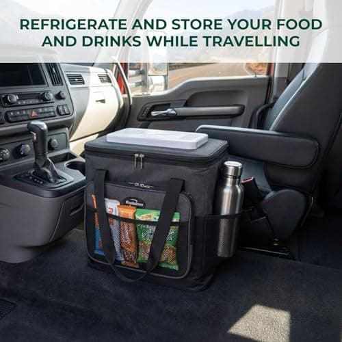 Koolatron Electric Cool Box - 12 V Powered Cooler For Car, Camping, Travel, Hard Sided Refrigerator For Vehicle, Caravan, Hot & Cold Function, Cools Drinks,Food For Road Trip, 25L — view 3