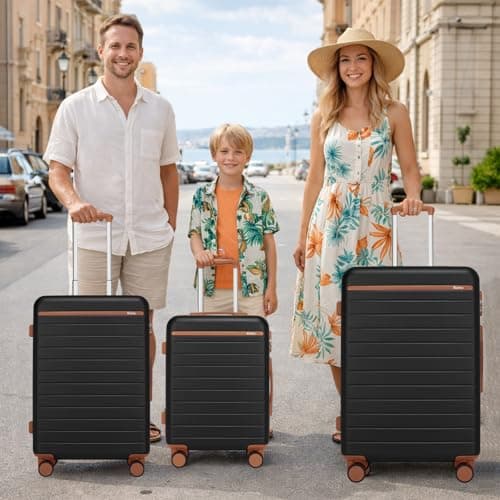 Kono 28 Inch Large Suitcase, Lightweight ABS+PC Luggage with 4 Wheels — view 2