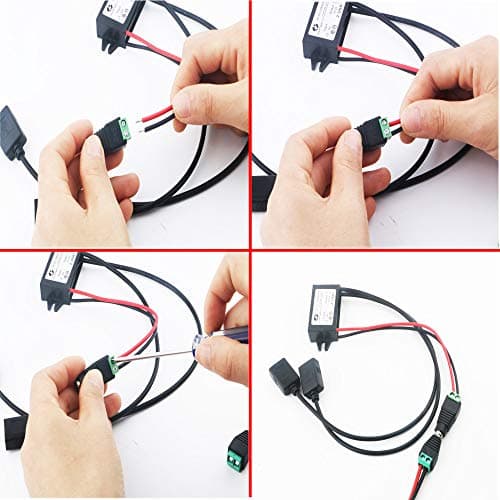 RUNCCI-YUN Car Power Converter DC 12V to 5V/ 3A Voltage Converter with Dual USB Adapter Connectors — view 3