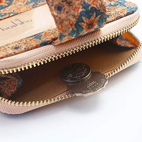 Boshiho Vegan Cork Wallet: Women's Zipper Pocket Purse with Card Holder and Coin Purse - Vegan Gift for Vegetarians, Women, Ladies, and Girls — view 4