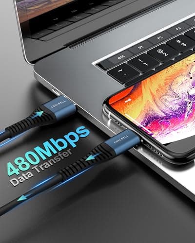 COOLSELL Silicone Short USB C Cable, 3A Fast Charging Type-C Charger Cable — view 6