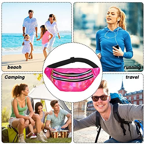 Firtink 2 Pack Shiny Bumbag,Holographic Waist BagFanny Pack — view 4