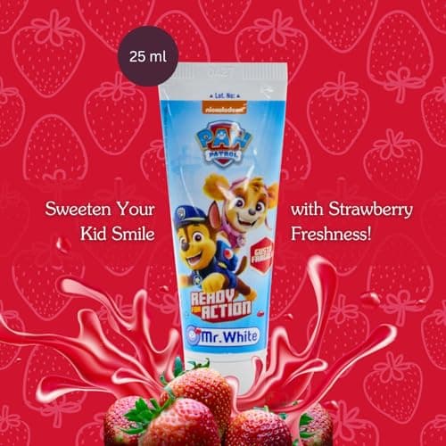 Paw Patrol Kids Toothbrush Travel Set – Includes Strawberry-Flavoured Toothpaste & Soft-Bristle Toothbrush with Suction Cup & Protective Cap | Travel-Friendly Oral Care Kit for Children Ages 3+ — view 5