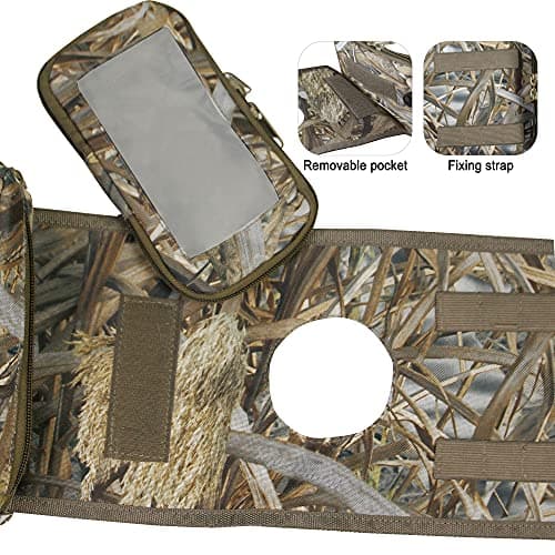 MYDAYS ATV Saddle Bag,Cargo Tank Phone Bag Storage Luggage for ATV UTV Snowmobile Motorcycle (Camo1) — view 3