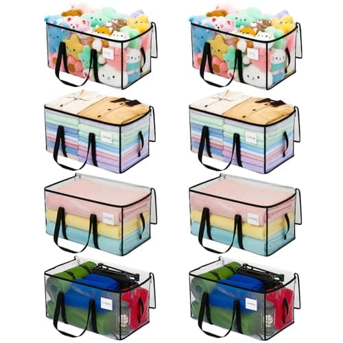 Dntorx 8 Pack 90L Moving Bags Heavy Duty Storage Bag Dorm Moving Essential