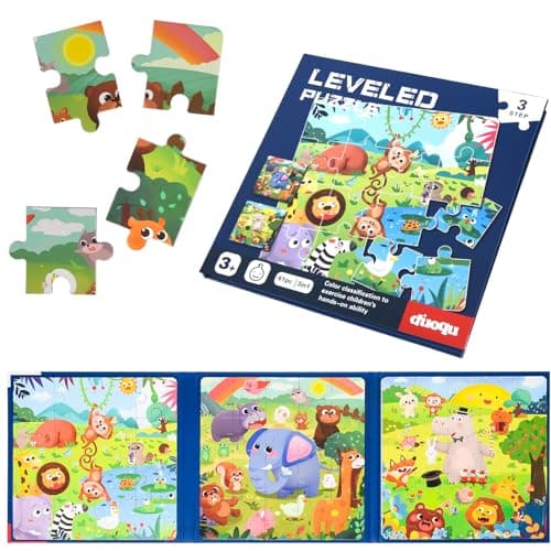 ASTARON Magnetic Puzzles for Toddlers, Educational Travel Toys Car Plane Activities For Kids, 16-20-25 pieces Learning Magnet Puzzles for Road Trip, Kids Birthday Gifts