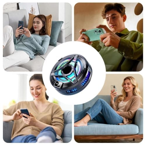 Magnetic Cooler 3.74x3.15x1.77 In For Phone Tablet Cooling With LED Display — view 5