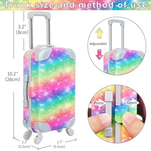 ZITA ELEMENT 23 PCS 18 Inch Girl Doll Accessories Suitcase Luggage Travel — view 3